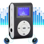 0.8inch LCD Screen Mini Portable MP3 Music Player Metal Mini Clip MP3  UK MAI