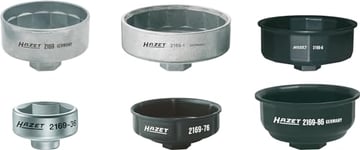 HAZET Clé à filtre à huile 2169/6 I 3/8 pouce (10 mm) carré I Profil extérieur hexagonal I 6 pièces I Pour un travail sûr et propre '.