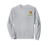 Shrek Iconic Gingerbread Man Small Left Faux Pocket Logo Sweatshirt