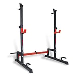 ZERRO Repose Haltères,Support pour haltères Max120KG，Rack Musculation Support pour Haltères Repose Haltères Réglable Barre de Squat Rack avec Barres de Support-ZERRO