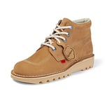 Kickers Men's Kick Hi Classic Ankle Boots | Extra Comfortable | Added Durability | Premium Quality, Tan/Light Cream, 6.5 UK