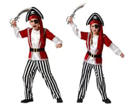 ATOSA déguisement pirate pantalon rayé noir et blanc enfant garçon 5 a 6 años