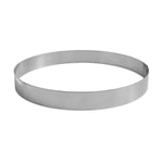 GOBEL - Cercle à Tarte Perforé - Cercle à Patisserie Perforé - INOX - Ø 22 cm - Hauteur 3,5 cm - Qualité professionnelle - Fabriqué en France