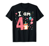 I'm 4th Year Old 4 Birthday Party Hamster Animal Pet Lover T-Shirt