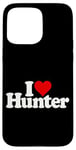 iPhone 15 Pro Max I LOVE HEART HUNTER NAME ON A TEE Case