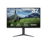 LG UltraGear 32GS85Q-B.AEK Quad HD 32" Nano IPS Gaming Monitor - Dark Grey