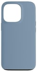 Coque pour iPhone 13 Pro Couleur bleu gris simple