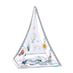 Hauck Tente Bébé Tent avec Tapis Rembourré, Arche de Jeu, 5 Accessoires et Coussin, Balloon Ride Blanc, 76306