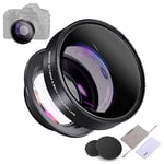 NEEWER 58mm 0.43X HD 2 in 1 Fisheye & Macro Lens, Wide Angle Fisheye Lens with 18mm Focal Length Compatible with Canon EOS T7 T8i R7 R10 R50 Nikon D3500 D7500 D3300 D3400 D850 Fujiflim X-T5 T4, LS-20