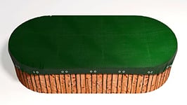 GRASEKAMP Qualité Depuis 1972 84215 Bâche de Protection Ovale pour Piscine 800 x 400 cm Dimensions de la bâche : 880 x 480 cm Été Hiver Vert