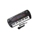 Tobar Electronic Keyboard and Karaoke Microphone Set, Black