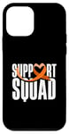 Coque pour iPhone 12 mini Orange Ribbon Support Squad Sensibilisation à la sclérose en plaques