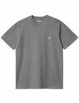 Carhartt WIP Chase Tee - Dark Grey Heather Colour: Dk Grey Heather, Size: X Large