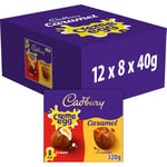 Cadbury Crème & Caramel Milk Chocolate Egg Pack of 8 Eggs, 320g