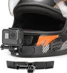 Kits de Fixation pour Casque de Moto avec Coussinets adhésifs incurvés for GoPro Hero 12 11 10 9 8 7 (2018) 6 5, Hero Black, Session, Xiaomi Yi, SJCAM, Campark et Autres caméras d'action