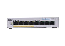 Cisco Business CBS110-8PP-D Unmanaged Switch | 8 Port GE | Partial PoE | Desktop | Ext PS | Limited Lifetime Protection (CBS110-8PP-D)