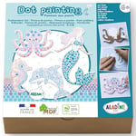 Aladine - Kit Dot Painting Sirène - À partir de 6 ans - Peinture aux Points Enfant - Coffret Loisirs Créatifs - Garçon Fille - Idée Cadeau Anniversaire, Noël - 85483