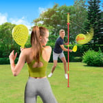 Swingball Classic Original Set - Red Yellow - Outdoor Game with Tennis Ball & 2