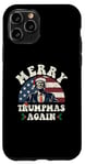 Coque pour iPhone 11 Pro Joyeux Noël de Trump : encore un jeu de mots drôle