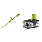 Ryobi OHT1850X ONE+ Cordless Hedge Trimmer, 18 V (Body only) & RB18L50 ONE+ Lithium+ 5.0Ah Battery, 18 V