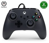 PowerA Wired Controller For Xbox Series X & S, Xbox One, PC, Windows 10 & 11, Dual Rumble Motors, Detachable 10ft USB Cable, 3.5mm Stereo Headset Jack, Official: Black