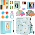 Cpano Mini 11 Camera Accessories Bundles Compatible with Instax Mini 11 with Camera Case/Book Album/Selfie Len/Wall Hanging Frames/Stickers/Pen（13 in 1） (Daisy)