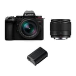 Panasonic Lumix G9 II with Leica 12-60mm and 25mm Lens Battery Kit