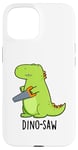 Coque pour iPhone 15 Dino-saw Jeu de mots drôle dinosaure