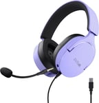 Gxt 490P Fayzo Casque Gaming Usb Son Surround 7.1, Pilotes 50Mm, Éclairage Rgb, 35% Plastiques Recyclés, Casque Gamer Filaire Over-Ear Pour Pc Ps5, Microphone Antibruit, Pourpre