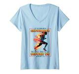 Womens Let Us Run With Endurance The Race Marathon Running V-Neck T-Shirt