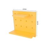 3pcs Étagère murale en panneau perforé , Organisateur mural en plastique, pour maison, cuisine, salle de bain, bureau, (jaune)2222cm - Ahlsen