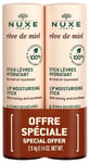 2 x NUXE Reve De Miel  Honey Lip Moisturising Stick LIP BALM 2 x 4g pack