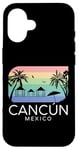 Coque pour iPhone 16 Cancun Mexico - Vacances d'été rétro mexicaines