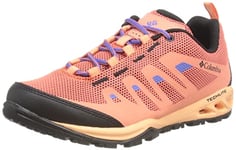 Columbia Vaport Vent Chaussures Basses De Randonnée Et Trekking pour Femme, Orange (Lychee x Purple Lotus), 37.5 EU