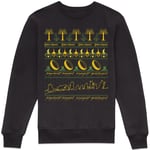 Lord Of The Rings One Ugly Christmas Jumper To Rule Them All Sweatshirt - Black - 5XL