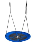 Balançoire ronde nid d'oiseau rond Ø100cm - Bleu - Charge 150kg maxi - Bleu - Kangui