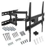 Maclean MC-762 LCD LED Plasma TV Bracket Double Arm Wall Mount 37-70 "Max. VESA 600x400 30kg 180 Degree Swivel Adjustable Wall Clearance