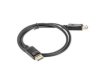 lanberg ca/DPDP/10cc/0010 DisplayPort 1.1 a (19pin) to DisplayPort (19-Pin) Plug Broadband 4 K Cable 1 m Black