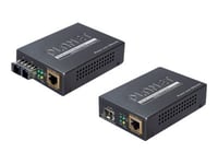 Planet Gtp-805A - Fibermedieomformer - 1Gbe - 10Base-T, 100Base-Tx, 1000Base-T, 1000Base-X - Rj-45 / Sfp (Mini-Gbic)