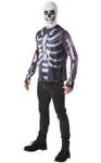 Fortnite Skull Trooper Adult Costume Top & Hood - Small