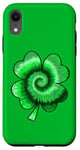 iPhone XR Lucky Tie-Dye Four Leaf St Saint Patrick's Day Clover Case