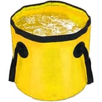 Yzmrbdqc - Seau Pliable Camping Stockage D'eau Portable Pliable Pied Baignoire Lavabo pour Voyage Randonnée Pêche Canotage(Jaune 10L)