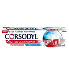 Corsodyl Active Gum Repair, Toothpaste for Bleeding Gums, 75 ml