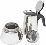 Express Coffee Maker 9 Cup Italian Stainless Steel Silver 76101106