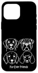 iPhone 16 Pro Max Dog Face Breeds Fur-Ever Friends Cute Puppy Pet Lover Case