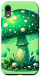 Coque pour iPhone XR Champignon vert coloré