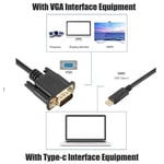 1.8M 1080P Usb C To Vga Cable Portable Type C To Vga Converter Adapter Cab For