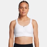 Brassière de sport zippée à maintien supérieur Under Armour Infinity 2.0 pour femme Blanc / Blanc M A-C