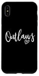 Coque pour iPhone XS Max Outlaws High School Mascotte Sports Team Femmes Outlaws