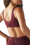 Savage X, Women's, Peak Performance Low-Impact X Mesh Sports Bra, Mesh, Red Cocoa, XL